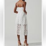 ASTR The Label Midi Lace Dress White Medium Spaghettii Straps Revolve Photo 1