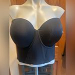 Felina Body Veil Longline Low Back Convertible Strapless Bra Size 38DD New Black Photo 0