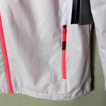 New Balance NWT  Women's Small Long Sleeve Full Zip Hooded Raincoat Jacket Pink Photo 9