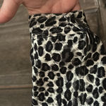 Amanda Smith  Womens 12 Stretch Button Jacket Leopard‎ Short Black Front Pockets Photo 3