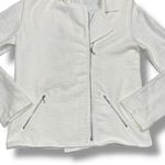 Majestic Filatures Cotton Cashmere Textured Long Sleeve‎ Jacket White Size L Photo 2