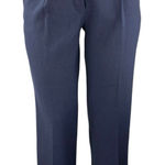 Banana Republic Womens Navy Blue High Rise Straight Trousers Dress Pants Size 12 Photo 0