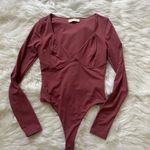 Long Sleeve Women’s Bodysuit Red Photo 1
