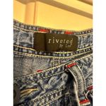 Lee Riveted by  Drawstring Waist Cropped Wide Leg Jeans Blue Denim‎ Womens Photo 3