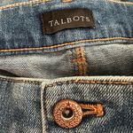 Talbots NEW High Waist Straight Ankle Jeans Size 10 Raw Hem Photo 1