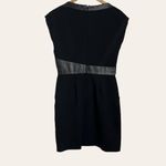 The Kooples  Black Vinyl Faux Leather Trim Mini Dress Size M Photo 4