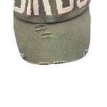 BIRDS" distressed dad hat, a baseball cap Green Photo 1