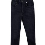 AGOLDE  Riley High Rise Straight Crop Jeans Panoramic Black Wash Denim Size 22 Photo 2