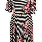 Roolee Black and Pink Floral Dress Size XS Floral Wedding Guest Dress Photo 0