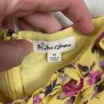 For Love & Lemons  Yellow Silk Floral Beaumont Mini Dress Sz.M Photo 7