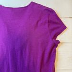 Loft - Women’s Purple Short Sleeve Top - Size Small. Photo 6