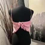 ZARA 🌸🌸 PINK TIE BACK EMPIRE WAIST TANK TOP🌸🌸 Photo 1