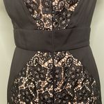 Jessica Simpson  NWOT Black Lace w/ Nude Lining Cap Sleeves Women’s Dress Size 10 Photo 8