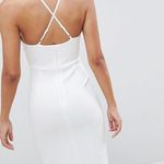 ASOS DESIGN Scuba Cami Pephem Midi Dress Sz.4 Photo 2