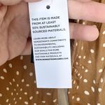 BP NWT Tan Polka Dot Long Sleeve V-Neck Sustainable Dress - Size: S Photo 4