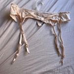 Victoria's Secret NWT  OCEAN ANGELS Lace Garter Belt M/L Light Pink Nude Photo 4
