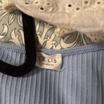 Le lis  Sky Blue Ribbed Bodysuit Photo 1