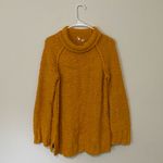 Anthropologie  Moth Juliette Turtleneck Sweater Mango Mustard Yellow Size Medium Photo 2