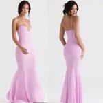House Of CB  Loren Georgette Mermaid Gown in Pink Size Medium Photo 15