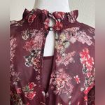 IRO Wine Red Long Sleeve Bell maxi dress Photo 10