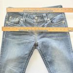 Miss Me Signature Straight Jeans Embellished Low Rise Stretch Rhinestone Sz 28 Photo 4