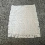 Lulus white crotchet lace mini skirt Photo 2