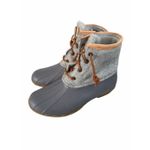 Sperry Saltwater Quilted Waterproof Gray Rain Duck Boots Size 8.5 Photo 3
