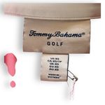 Tommy Bahama  Women's XS Golf Polo Sleeveless Collared Zip Up Pink White UPF New Photo 2