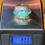 Sierra Nevada Sleeping Beauty Turquoise Sterling Silver Cocktail Ring Size 6 Blue Photo 7