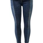 PacSun  ColorBlock High Rise Denim Ankle Crop Skinny Blue Jeans Womens 27 Photo 0