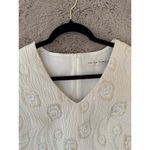 Trina Turk  Selfie Peacock Embroidered‎ Dress Size S Cream Evening Wedding $458 Photo 2