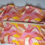 Kim Gravel Belle Abstract Woven Poncho Top Medium V Photo 8