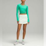 Lululemon Pace Rival Mid-Rise Skirt Tennis (Long) – Rare Kohlrabi Green – Size 8 Photo 3