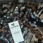 EXPRESS NEW!  One sleeve black sequin cocktail dress mini Photo 2