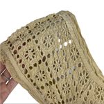 Maria Alicia Araujo Baez Tired Crochet Cottagecore Boho Maxi Tan Dress Cotton M Size M Photo 2