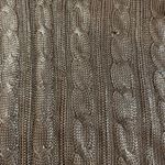 Ralph Lauren Lauren  Women's Gold Cable Knit V Neck Sweater Size XL‎ Rayon Photo 1