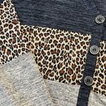 Umgee  Large Oversized Cheetah Cardigan With Button Detail Photo 1