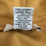 Magaschoni Hooded Sweatshirt Mini Dress Women's Large Gold Sleeveless Casual Photo 10