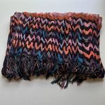 Peach Wave Wrap Scarf Black Photo 1