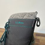 LL Bean Womens Duck Boots 7 Blue Quilted Mid Calf Rain Snow Rubber Lace Outdoor Photo 2