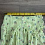 Free People  Iris Corset Set Skirt Yellow Green Floral Cotton Button Down Skirt S Photo 7