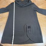 Ali Miles Textured Cowl Neck Tunic Black Lagenlook Size Medium Photo 7