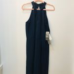 Julia Jordan NWT  Women's Pinstriped Jumpsuit Blue Size 8. Photo 6