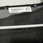 Mango  star print ruffle blouse Photo 2