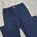 Gap Y2K Navy Blue Cotton Stretch Low Rise Wide Leg Career Pants Women 1 Photo 2