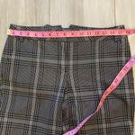 EXPRESS Black and White Menswear Style Plaid Cropped Ankle Pants, size 4 Photo 7
