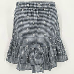 Madewell Embroidered Tiered Pull-on Mini Skirt Gingham Check Women’s S Photo 0