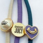 Juicy Couture HAIR HEADBANDS HEART LOGO CHARMS SET OF 3 Photo 0