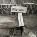 ZARA Super Wide Leg Washed The Boogie Pant Denim Jeans, 0 Photo 2