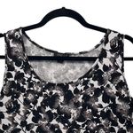 J.Jill Womens Tank Top Size Large Dark Floral Boho Artsy Comfy Stretch Photo 2